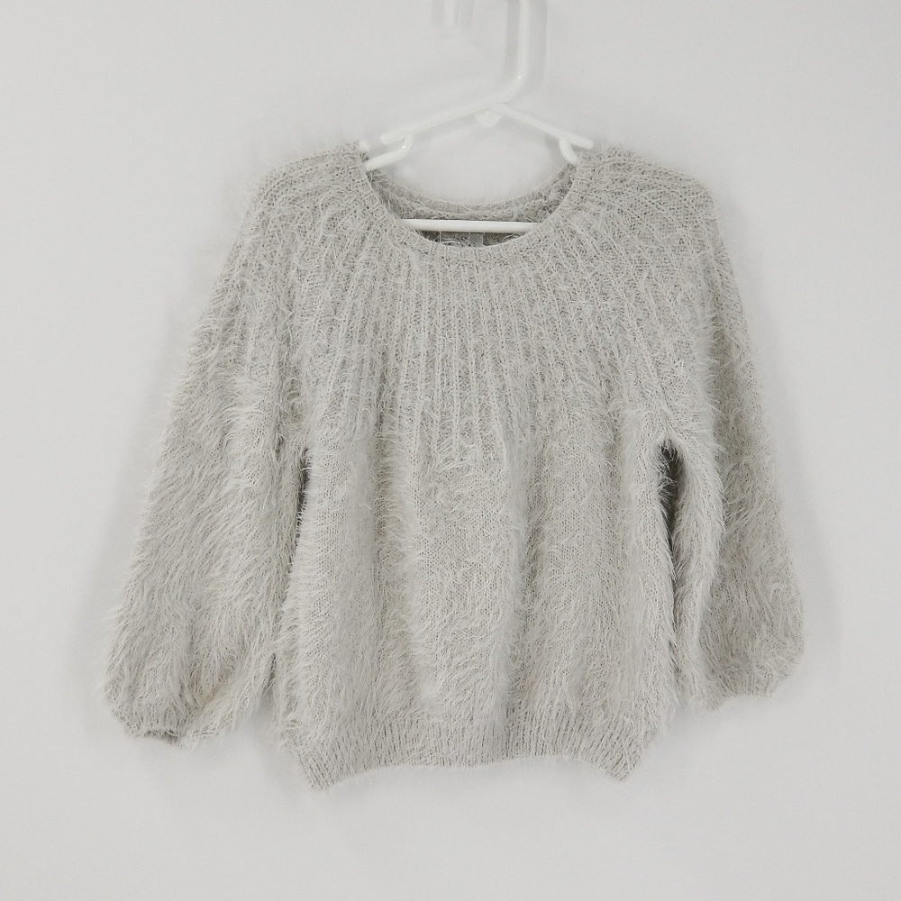 Zara Girl's Soft Fuzzy Knit Winter Sweater Size 5